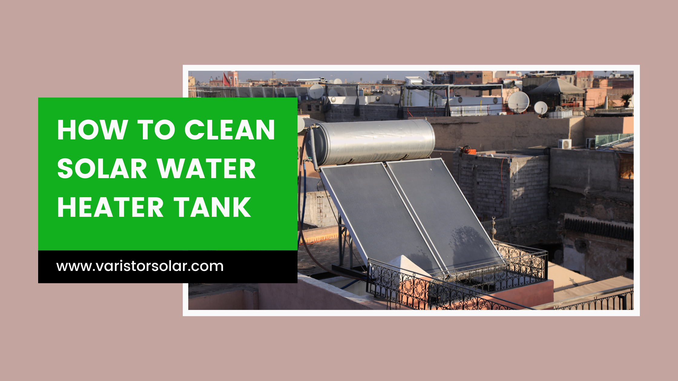 how to clean solar water heater tank