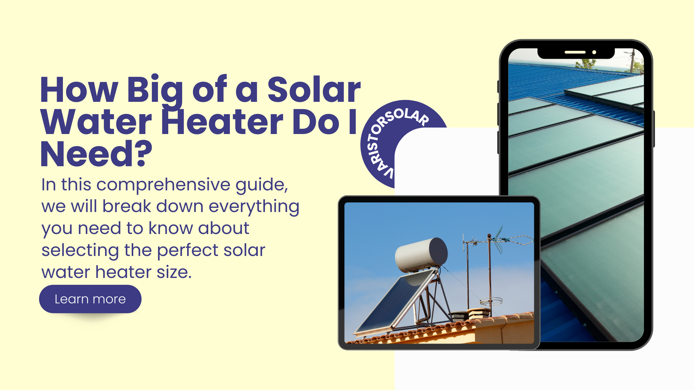 How Big of a Solar Water Heater Do I Need?