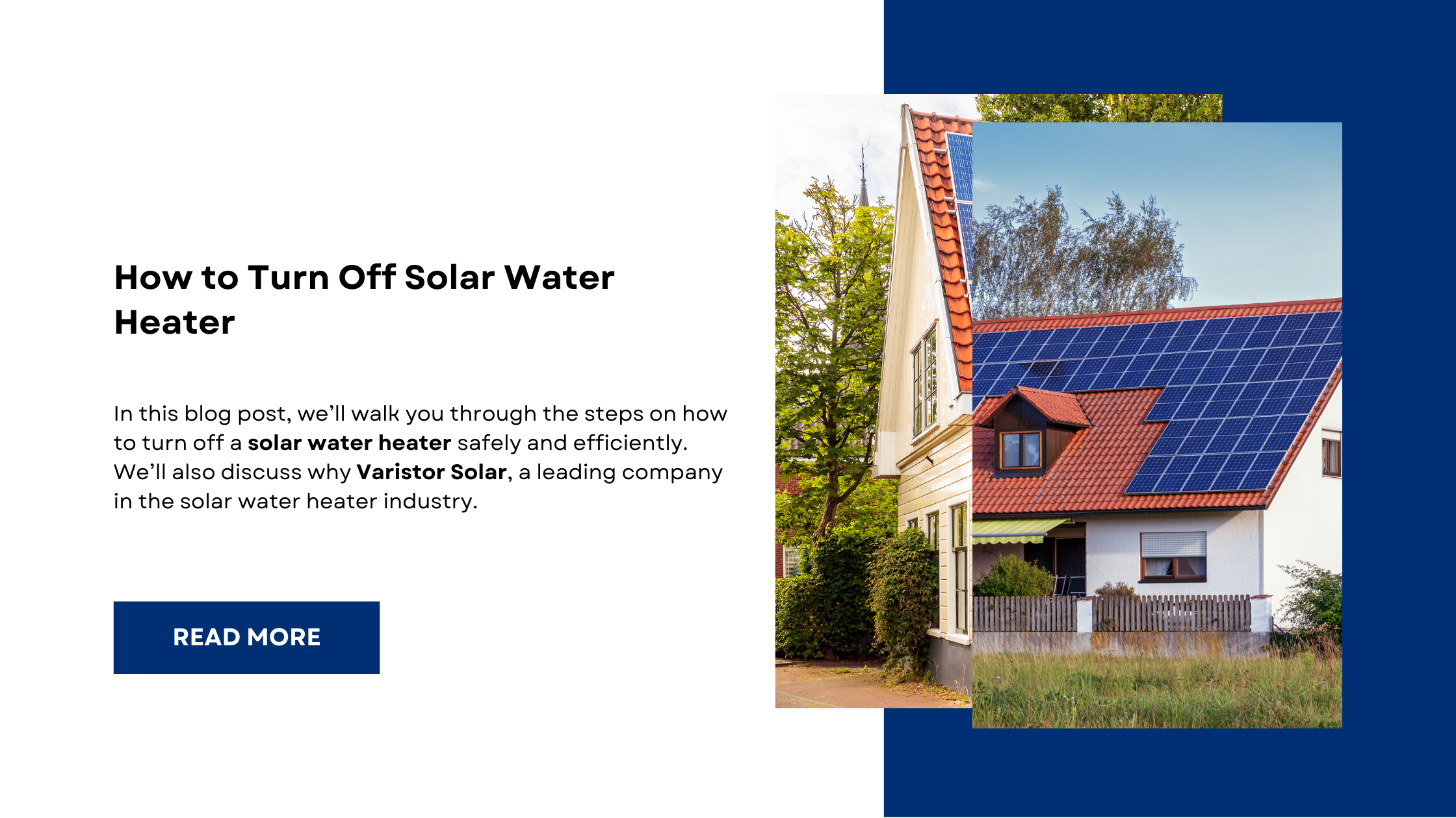 How to Turn Off Solar Water Heater