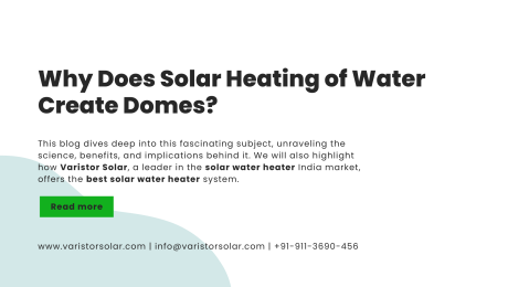 Why Does Solar Heating of Water Create Domes?