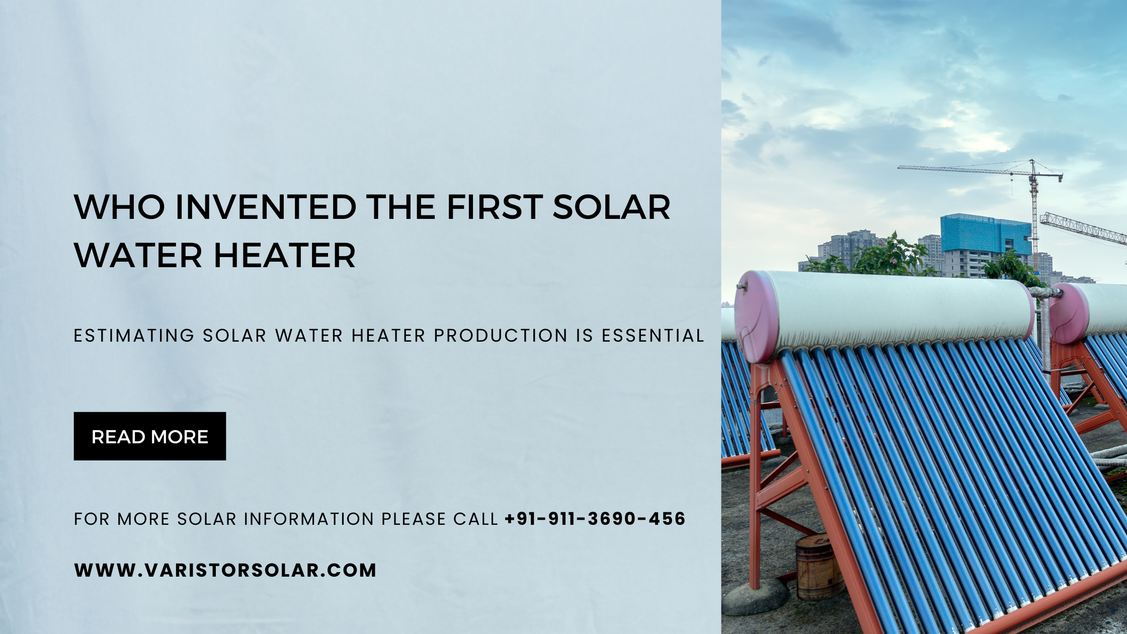 Who Invented the First Solar Water Heater