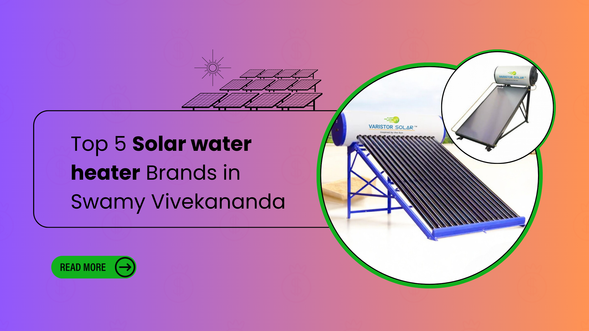 Top 5 Solar water heater Brands in Swamy Vivekananda, Bengaluru