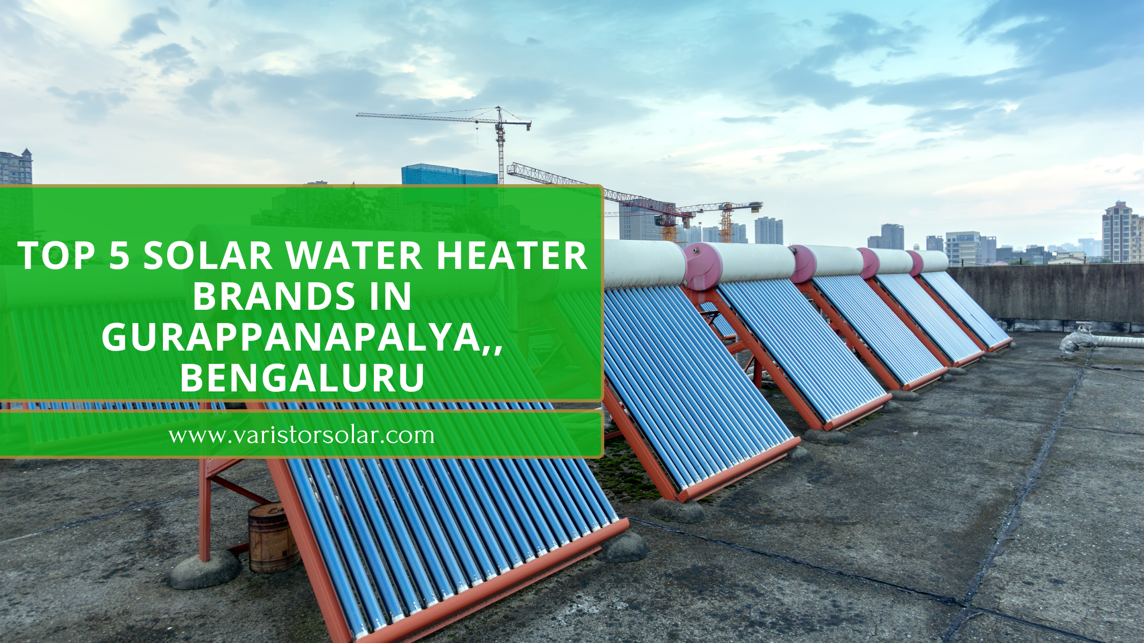 Top 5 Solar water heater Brands in Gurappanapalya,, Bengaluru